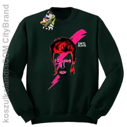 DAVID BOWIE thunder face - Bluza STANDARD męska - Butelkowy