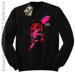 DAVID BOWIE thunder face - Bluza STANDARD męska - Czarny