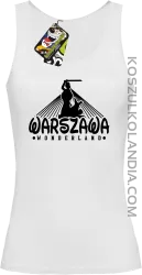 Warszawa wonderland - Top damski biały 