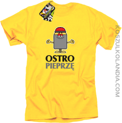 OSTRO pieprzę - Koszulka męska żółta 