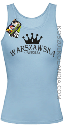 Warszawska princesa - Top damski błękit