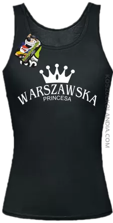 Warszawska princesa - Top damski czarny
