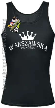 Warszawska princesa - Top damski czarny