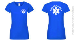 Pielęgniarka - koszulka damska dla pielęgniarek niebieska