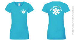 Pielęgniarka - koszulka damska dla pielęgniarek azure 