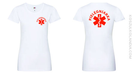 Pielęgniarka - koszulka damska dla pielęgniarek biała