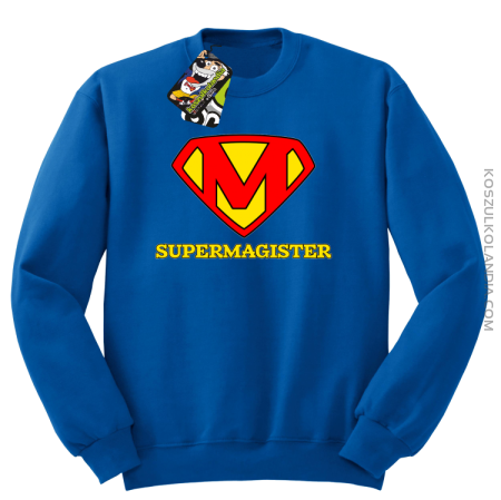 Zajefajny magister ala superman - bluza męska bez kaptura