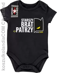 STARSZY BRAT PATRZY - Body dziecięce czarne 
