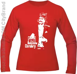 Bolesław Chrobry ala GodFather - Longsleeve męski czerwony 