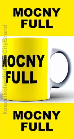 MOCNY FULL Ferdka żółty - kubek ceramiczny 330ml z nadrukiem