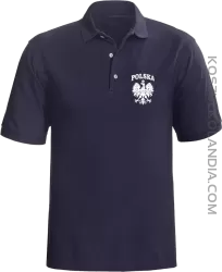 Polska - Koszulka męska Polo granat