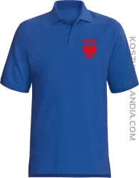 Polska - Koszulka męska Polo niebieska 