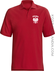 Polska - Koszulka męska Polo czerwona 