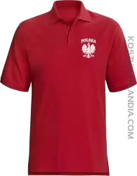 Polska - Koszulka męska Polo czerwona 