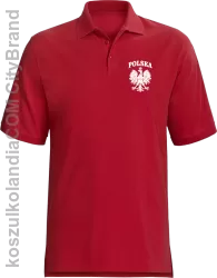 Polska - Koszulka męska Polo czerwona 