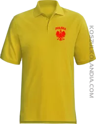 Polska - Koszulka męska Polo żółta 