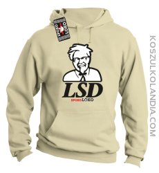 LSD Beffy - Bluza męska z kapturem beżowa 