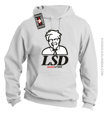 LSD Beffy - Bluza męska z kapturem biała 
