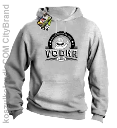 Always Drunk As Fuck VODKA Est 1405 - Bluza męska z kapturem  melanż 