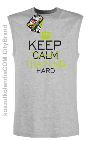 Keep Calm and TRAINING HARD - Bezrękawnik męski 