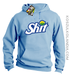 SHIT Parody FanStyle-Bluza męska z kapturem błękit 