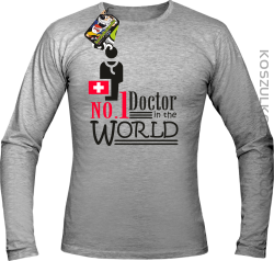 No1 Doctor in the world - Longsleeve męski melanż 