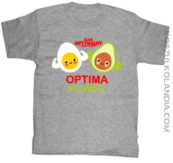 Optima Power Jajko i Avocado - koszulka dziecięca melanż 