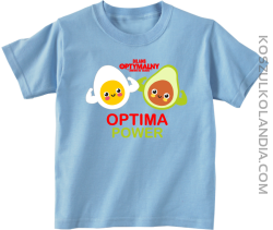 Optima Power Jajko i Avocado - koszulka dziecięca błękitna