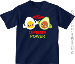 Optima Power Jajko i Avocado - koszulka dziecięca granat