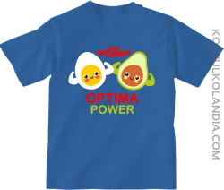 Optima Power Jajko i Avocado - koszulka dziecięca niebieska