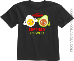 Optima Power Jajko i Avocado - koszulka dziecięca czarna