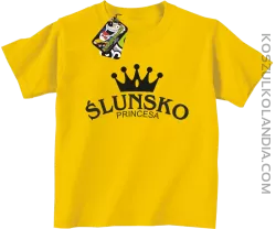 Ślunsko princesa - Koszulka dziecięca żółta
