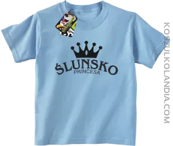 Ślunsko princesa - Koszulka dziecięca błękit
