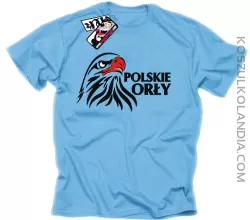 Polskie Orły - koszulka męska - błękitny