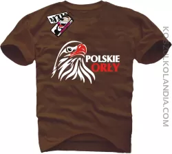 Polskie Orły - koszulka męska - brązowy