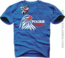Polskie Orły - koszulka męska - niebieski