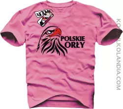 Polskie Orły - koszulka męska - różowy