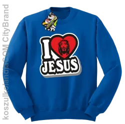 I love Jesus StickStyle - Bluza STANDARD - Niebieski