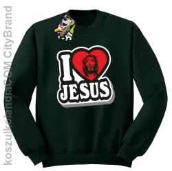 I love Jesus StickStyle - Bluza STANDARD - Butelkowy