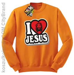 I love Jesus StickStyle - Bluza STANDARD - Pomarańczowy