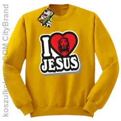 I love Jesus StickStyle - Bluza STANDARD - Żółty