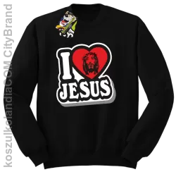 I love Jesus StickStyle - Bluza STANDARD - Czarny