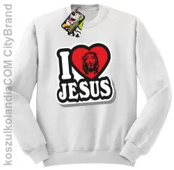 I love Jesus StickStyle - Bluza STANDARD - Biały