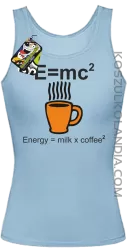 E = mc2 - Top damski błękit