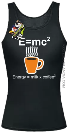 E = mc2 - Top damski czarna