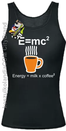 E = mc2 - Top damski czarna