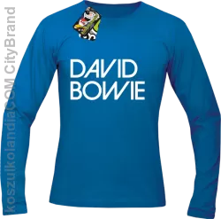 DAVID BOWIE - longsleeve męski - Niebieski