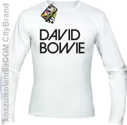 DAVID BOWIE - longsleeve męski - Biały