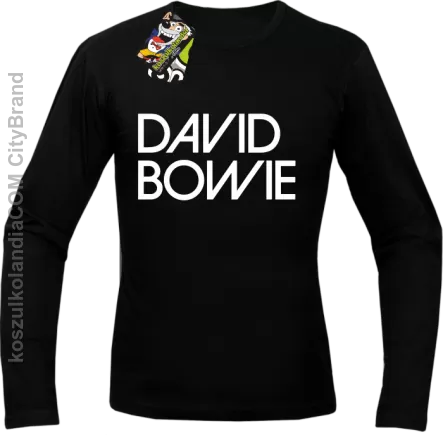 DAVID BOWIE - longsleeve męski - Czarny