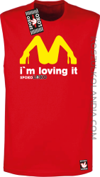 MCky I`m Loving It - Bezrękawnik męski czerwony 